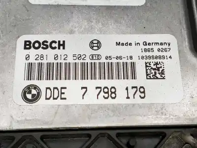 Second-hand car spare part ecu engine control for bmw serie 1 berlina (e81/e87) 118d oem iam references 0281012502  7798179