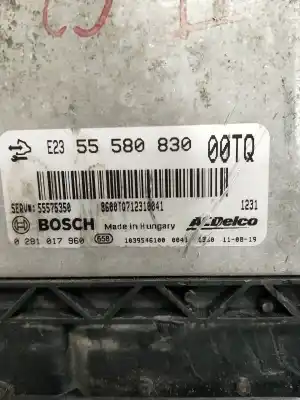 Second-hand car spare part ecu engine control for opel corsa d (s07) 1.3 cdti (l08, l68) oem iam references 0281017960 8600tq712310041 55580830 55575350