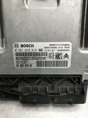 Second-hand car spare part ecu engine control for citroen c3 picasso (sh_) 1.6 hdi 90 oem iam references 0281019819 9666729580 9805947680