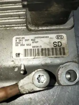 Second-hand car spare part ecu engine control for opel corsa c (x01) 1.2 (f08, f68) oem iam references 0261207962 55350552 1039s00393