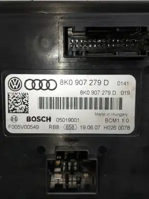 Peça sobressalente para automóvel em segunda mão módulo eletrônico por audi a5 (8t3) 3.0 tdi quattro referências oem iam 8k0907279d f005v00549 05019001