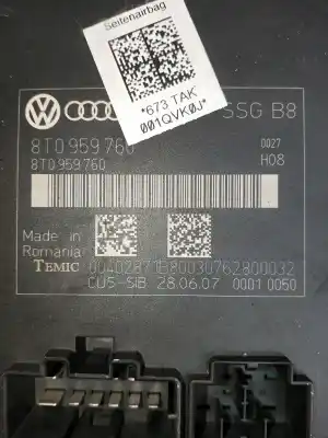 Second-hand car spare part electronic module for audi a5 (8t3) 3.0 tdi quattro oem iam references 8t0959760  