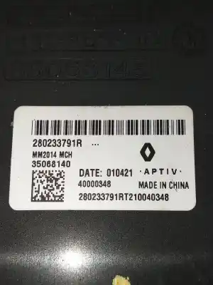 Second-hand car spare part electronic module for renault express iii 1.5 blue dci 95 (f6ab) oem iam references 280233791r  