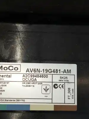 Second-hand car spare part electronic module for ford kuga (cbs) titanium oem iam references av6n19g481am  