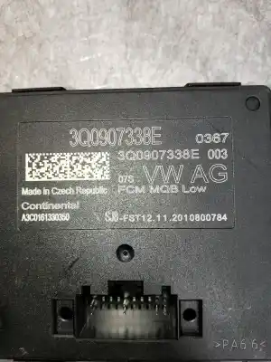 Second-hand car spare part electronic module for seat ateca (kh7) style go oem iam references 3q0907338e  a3c0161330350