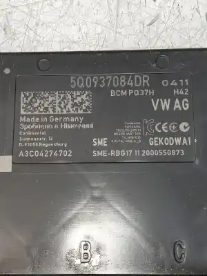 Second-hand car spare part electronic module for seat ateca (kh7) style go oem iam references 5q0937084dr  a3c04274702