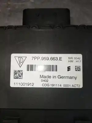 Автозапчастина б/у електронний модуль для porsche cayenne (typ 92aa) diesel посилання на oem iam 7pp959663e  111001912