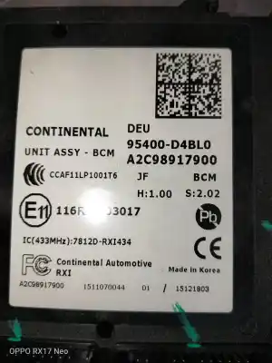 Peça sobressalente para automóvel em segunda mão módulo eletrônico por kia optima vision referências oem iam 95400d4bl0 116ra003017 a2c98917900