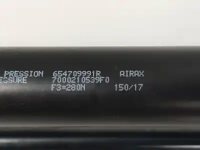 İkinci el araba yedek parçası kaput amortisörü için renault captur i (j5_, h5_) 0.9 tce 90 oem iam referansları 654709991r  