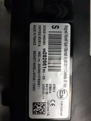 Second-hand car spare part electronic module for citroen c4 cactus bluehdi 100 oem iam references 9828266180 503551640464 354382107939211