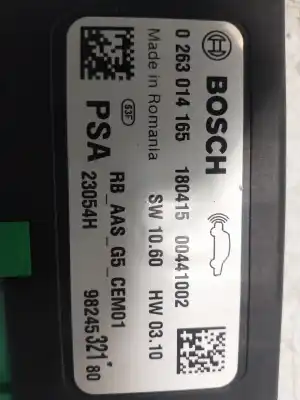 Second-hand car spare part electronic module for citroen c-elysee (dd_) 1.2 vti 82 oem iam references 0263014165 18041500441002 9824532180