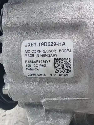 Автозапчасти б/у компрессор кондиционера воздуха за ford puma st-line x 120 cv / 88 kw ссылки oem iam jx6119d629ha  