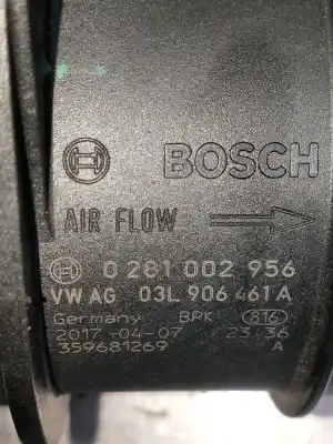 Автозапчасти б/у расходомер воздуха за audi a4 avant (8w5) advanced edition ссылки oem iam 0281002956  03l906461a