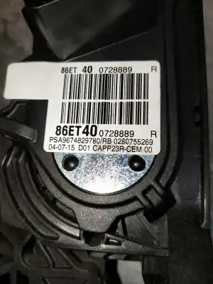Pezzo di ricambio per auto di seconda mano potenziometro a pedale per citroen c4 picasso exclusive riferimenti oem iam 86et40 0280755269 0728889. 9674829780