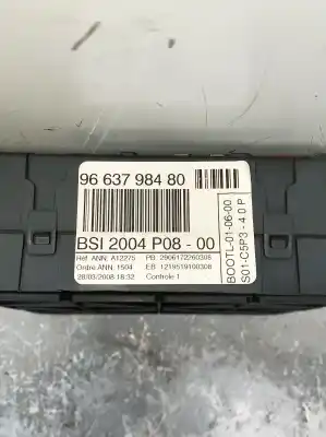 Second-hand car spare part fuse box unit for citroen c4 coupe by loeb oem iam references 9663798480  