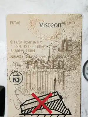 Автозапчастина б/у панель інструментів для jaguar x-type 2.2 diesel cat посилання на oem iam 4x4f10849  