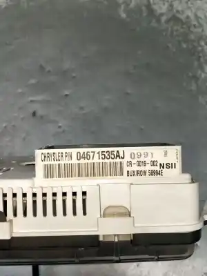 Peça sobressalente para automóvel em segunda mão quadrante por chrysler pt cruiser (pt_) 2.0 referências oem iam 04671535aj  
