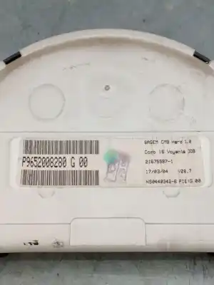 Second-hand car spare part dashboard for citroen c2 (jm_) 1.4 hdi oem iam references p9652008280  21575597