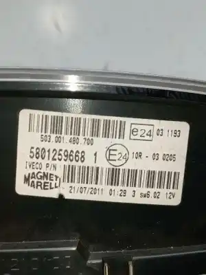 Second-hand car spare part dashboard for iveco daily v furgón 29s13, 29l13, 35c13, 35s13, 40c13, 40s13 oem iam references 58012596681  