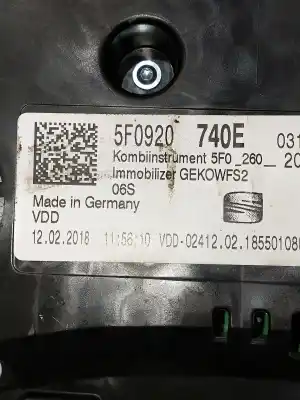 Автозапчасти б/у приборная доска за seat leon sc (5f5) style ссылки oem iam 5f0920740e  