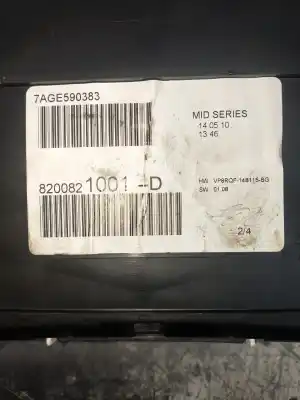 Peça sobressalente para automóvel em segunda mão quadrante por renault clio iii pack dynamique referências oem iam 8200821001  7agej590383