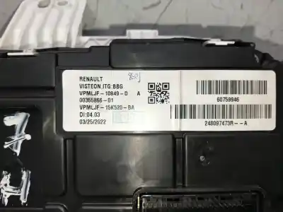 Second-hand car spare part dashboard for dacia spring electric extreme 65 cv / 48 kw oem iam references 248097473r 035586601 60759946