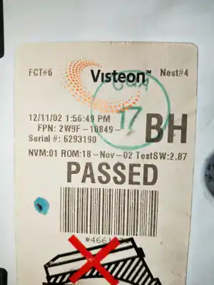 Peça sobressalente para automóvel em segunda mão quadrante por jaguar xj 8 3.2 referências oem iam 2w9f10849bh  6293190