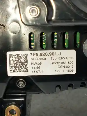 Автозапчастина б/у панель інструментів для porsche cayenne (92a) 4.8 s посилання на oem iam 7p5920901j  