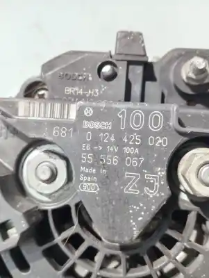 Second-hand car spare part alternator for opel astra gtc cosmo oem iam references 55556067  0124425020