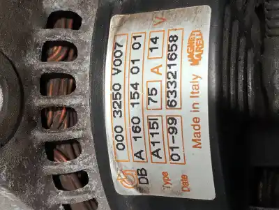 Second-hand car spare part alternator for smart coupe 0.6 turbo cat oem iam references 0003250v007  a1601540101