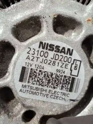Автозапчастина б/у генератор для nissan qashqai / qashqai +2 i (j10, nj10, jj10e) 1.6 посилання на oem iam 23100jd200  a2tj0281ze Автозапчастина б/у генератор для nissan qashqai / qashqai +2 i (j10, nj10, jj10e) 1.6 посилання на oem iam 23100jd200  a2tj0281ze