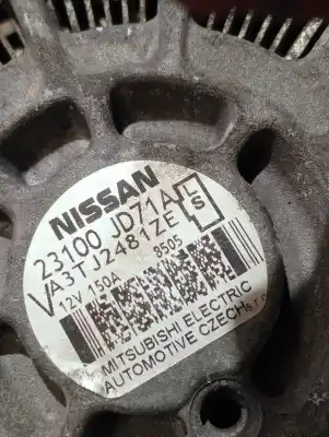Second-hand car spare part alternator for nissan qashqai / qashqai +2 i (j10, nj10, jj10e) 2.0 dci oem iam references 23100jd71a  3tj2481ze Second-hand car spare part alternator for nissan qashqai / qashqai +2 i (j10, nj10, jj10e) 2.0 dci oem iam references 23100jd71a  3tj2481ze