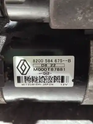 Peça sobressalente para automóvel em segunda mão motor de arranque por renault clio iii pack dynamique referências oem iam 8200584675  m000t87881