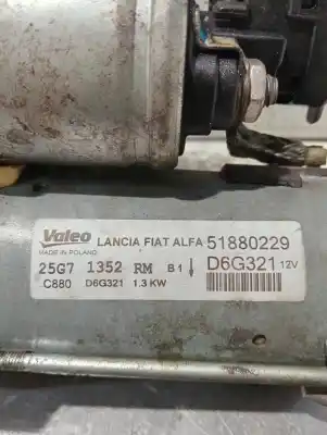 Peça sobressalente para automóvel em segunda mão motor de arranque por opel combo d-y17ct referências oem iam 51880229  d6g321