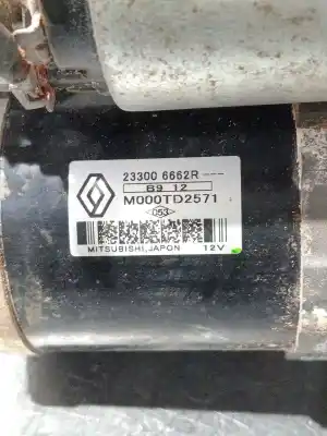 Second-hand car spare part starter motor for renault megane iv fastback (b9a/m/n_) 1.3 tce 140 (b9nb) oem iam references 233006662r  m000td2571 Second-hand car spare part starter motor for renault megane iv fastback (b9a/m/n_) 1.3 tce 140 (b9nb) oem iam references 233006662r  m000td2571