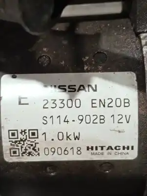 Second-hand car spare part starter motor for nissan qashqai / qashqai +2 i (j10, nj10, jj10e) 1.6 oem iam references 23300en20b  s114902b