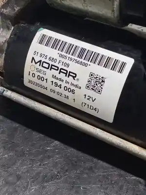 Second-hand car spare part starter motor for fiat 500 312 1.0 hybrid oem iam references 0001194006  51975680f109