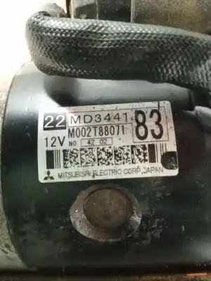Second-hand car spare part starter motor for mitsubishi montero classic (v2_w, v6_w, v7_w) 2.5 td (v24w) oem iam references md3441  m002t88071