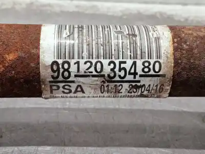 Second-hand car spare part front right transmission for citroen c-elysee (dd_) 1.6 bluehdi 100 oem iam references 9812035480  