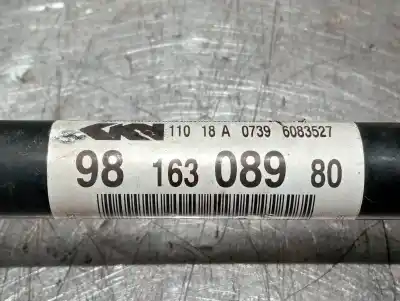 Second-hand car spare part front left transmission for citroen c-elysee (dd_) 1.2 vti 82 oem iam references 9816308980  