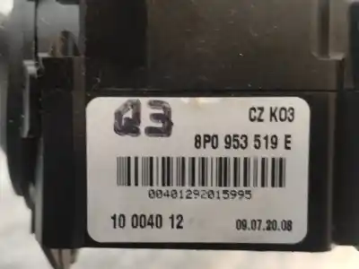 Second-hand car spare part windshiel wiper switch for audi a3 (8p) 2.0 tdi ambiente oem iam references 8p0953519e  