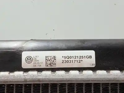 Автозапчастина б/у водяний радіатор для audi a3 limousine (8vs, 8vm) 2.0 tdi посилання на oem iam 5q0121251gb  