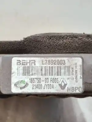 Second-hand car spare part water radiator for renault koleos 2.0 dci diesel fap cat oem iam references l7892003 16575000r005 21400jy00a