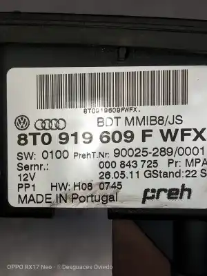 Second-hand car spare part multifunction switch for audi a4 berlina (b8) 2.0 16v tdi oem iam references 8t0919609fwfx 000843725 900252890001