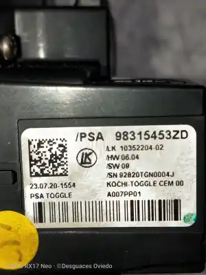 Second-hand car spare part multifunction switch for opel mokka electrico oem iam references 98315453zd  1035220402