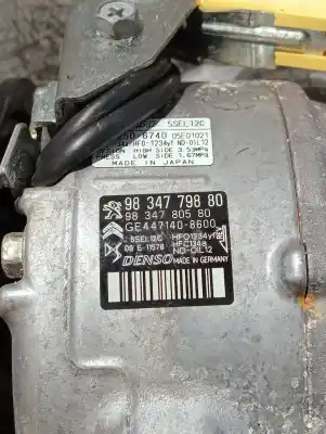 Second-hand car spare part air conditioning compressor for opel mokka gs line oem iam references 9834779880 ge4471408600 9834780580