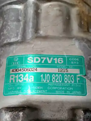 Автозапчастина б/у компресор кондиционера для seat leon (1m1) 1.6 16 v посилання на oem iam 1j0820803f  