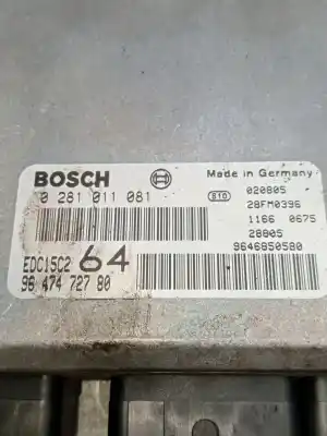 Автозапчасти б/у блок управления двигателем за peugeot 307 (3a/c) 2.0 hdi 110 ссылки oem iam 0281011081 9646850580 9647472780