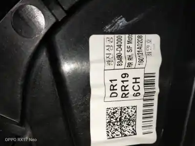 Second-hand car spare part rear right window regulator for kia optima vision oem iam references 83480d4000  