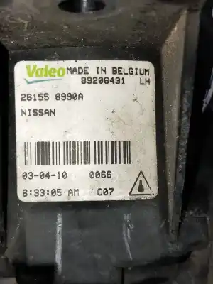 Second-hand car spare part right fog light for nissan qashqai / qashqai +2 i (j10, nj10, jj10e) 2.0 dci oem iam references 89206431  261558990a